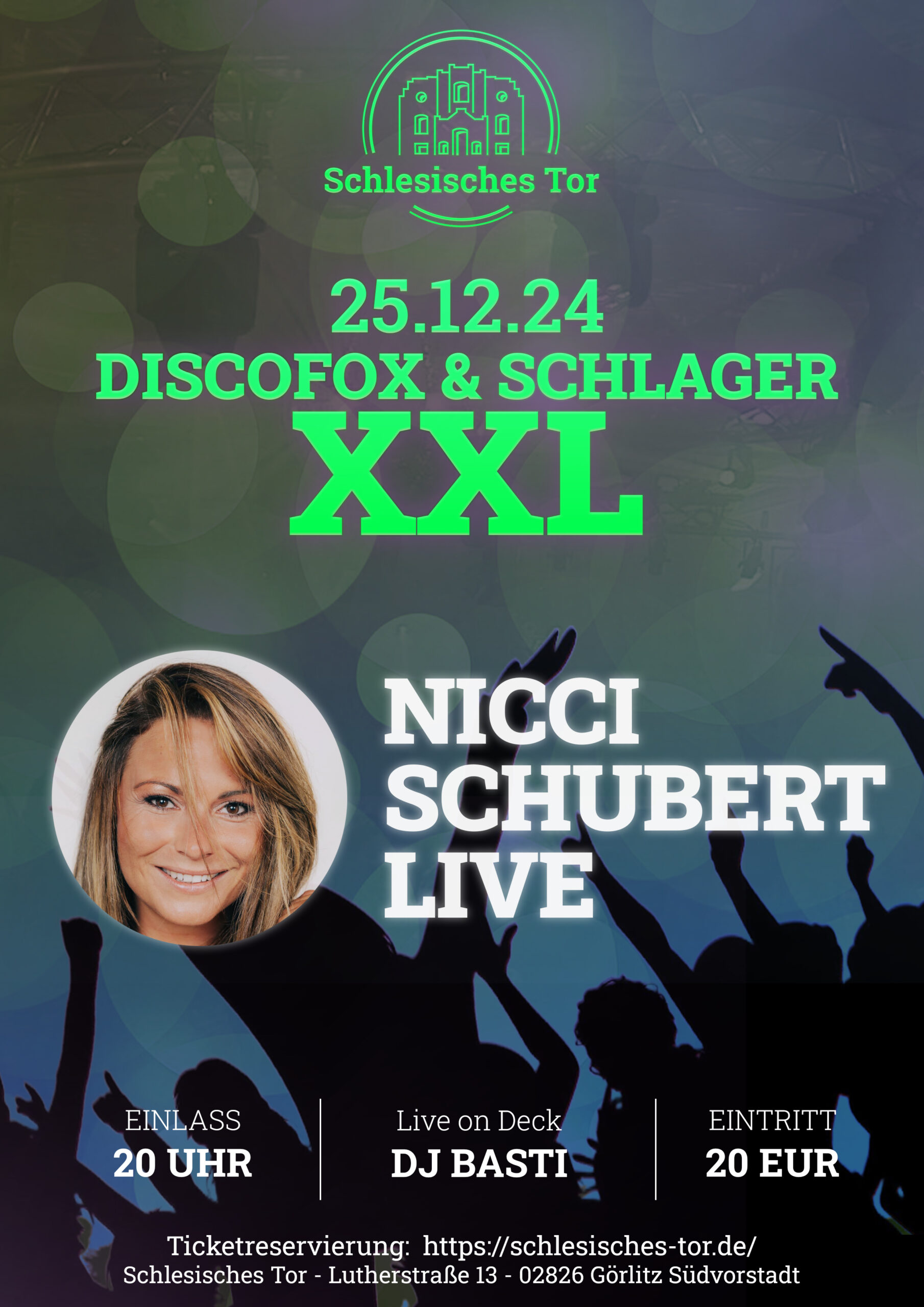 25.12.24 – Discofox & Schlager XXL meets NICCI SCHUBERT